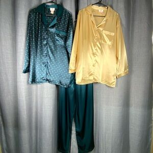 Chance Encounters Pajama Set Women’s Large -Lot of 2 Tops + 1 Bottom Sleepwear
